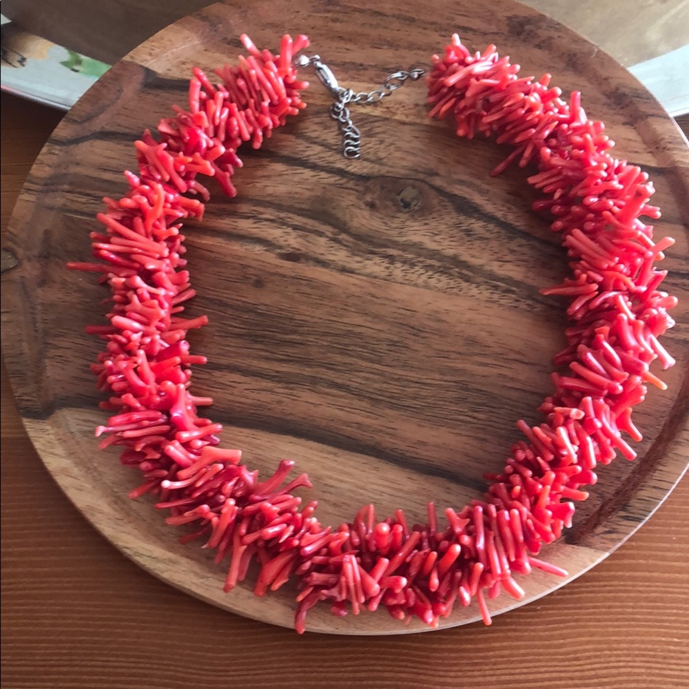 Natural Coral Necklace 17”-19”